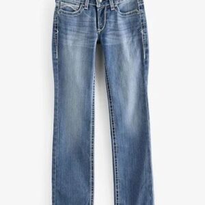 Ariat Real Denim Women’s Jeans Sz 30x34 Stretch Straight Western Cowgirl